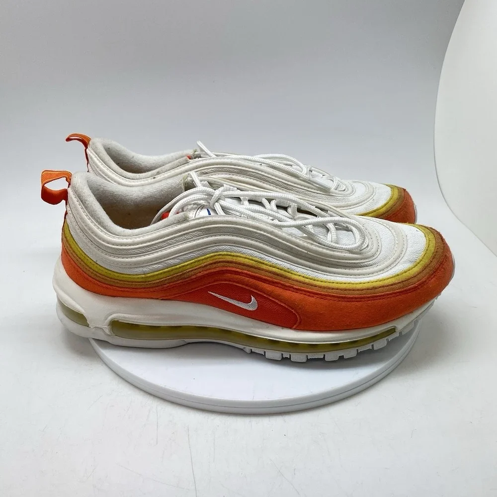 Nike Air Max 97 Sneakers Mens 11 Athletic Club Orange DQ8237-800 Casual Shoes